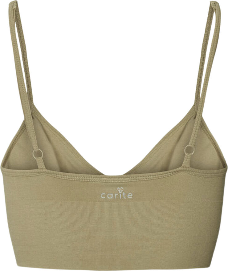 Carite Longline Seamless sports bh Brun