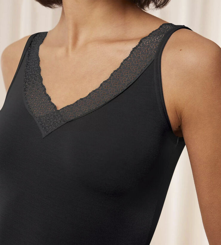 Triumph Feel of Modal Tank Top Black