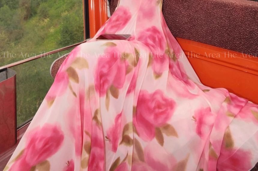 12th Tone - Mouwloze maxi-A-lijn zomerjurk met bloemenprint