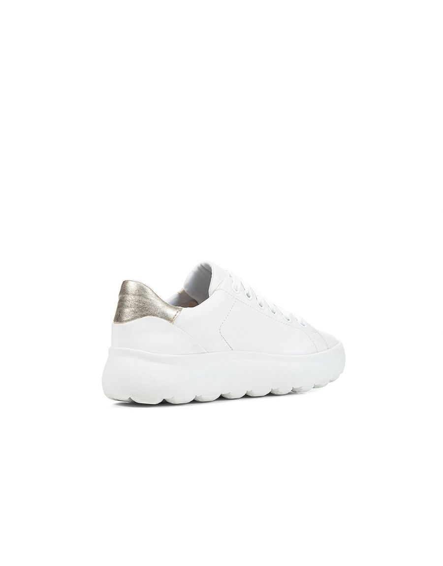 Baskets cuir blanc