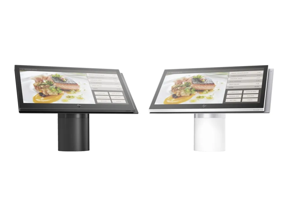 HP ElitePOS G1 Retail System 141 - Alt-i-én - 1 x Celeron 3965U / 2.2 GHz - RAM 4 GB - SSD 128 GB - TLC - HD Graphics 610 - Gigabit Ethernet - Win 10 Pro 64-bit - skærm: LED 14
