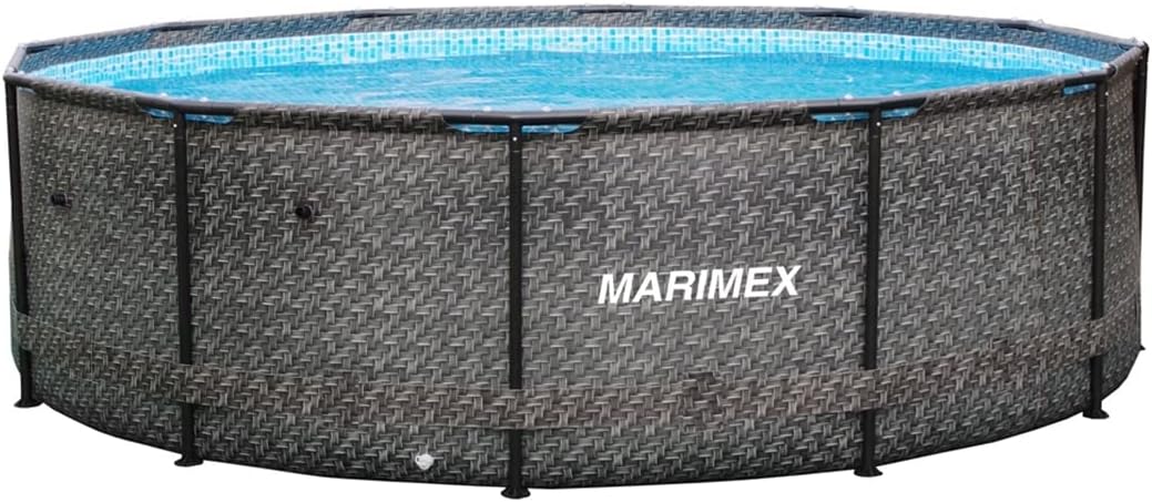 Marimex Florida Ratan Swimmingpool, Stahlwandpool für Garten ohne Zubehör, 3,66 x 0,99 m