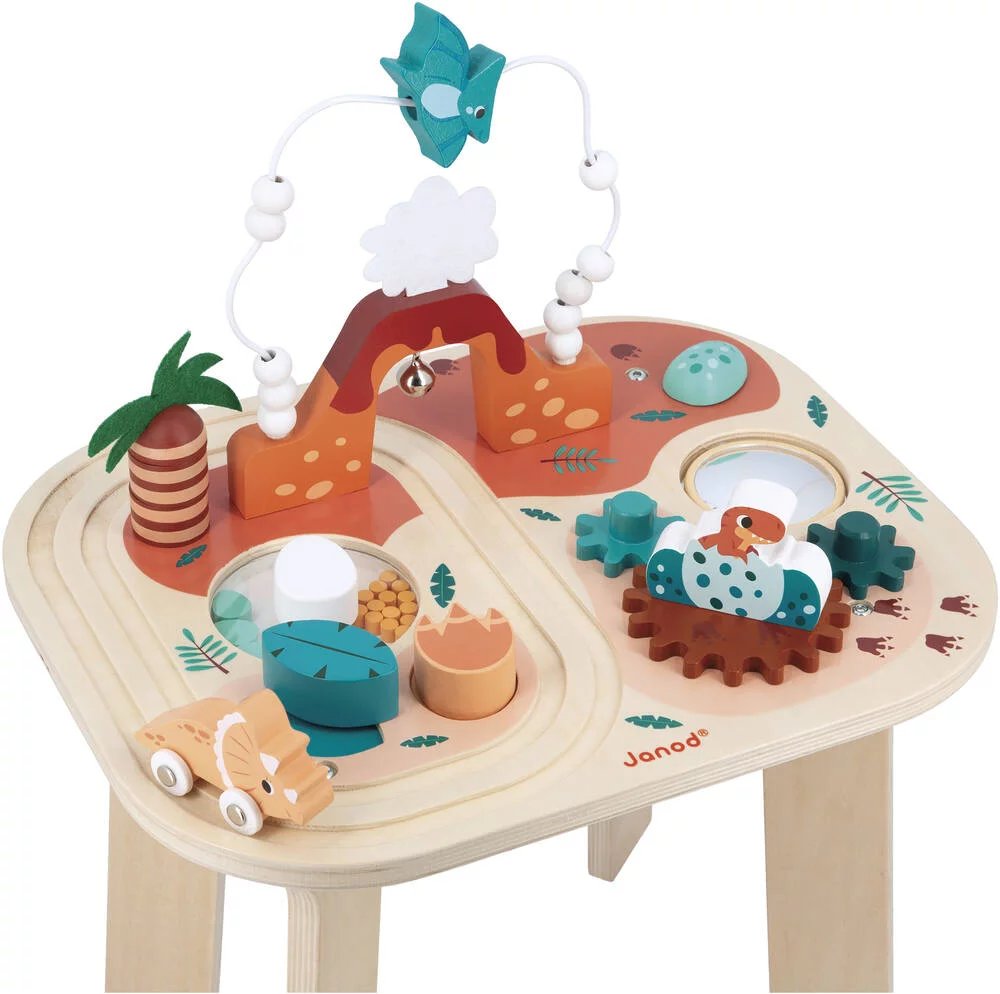 DINO - TABLE D'ACTIVITES DINO EN BOIS