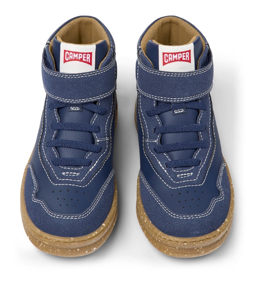 Botas de tornozelo Camper Runner Four em couro azul