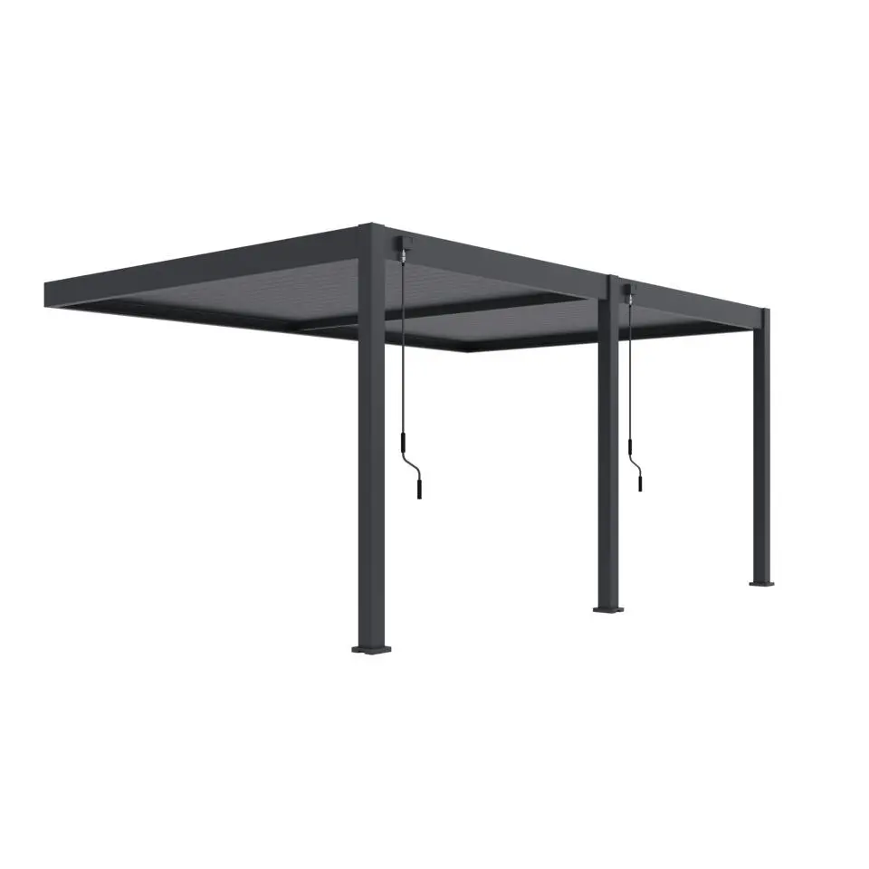 Orion Deluxe overkapping muur 360 x 530 cm antraciet