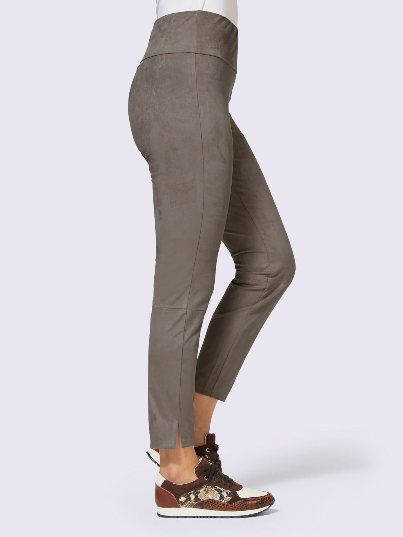Pantalon en imitation cuir imitation cuir velours douce