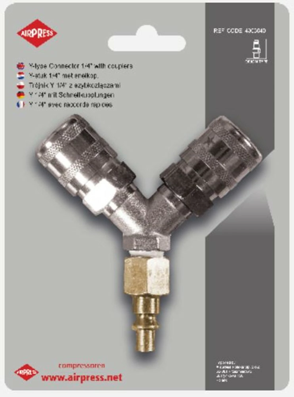 Airpress 4303040 - Y-stuk snelkoppeling Orion 1/4