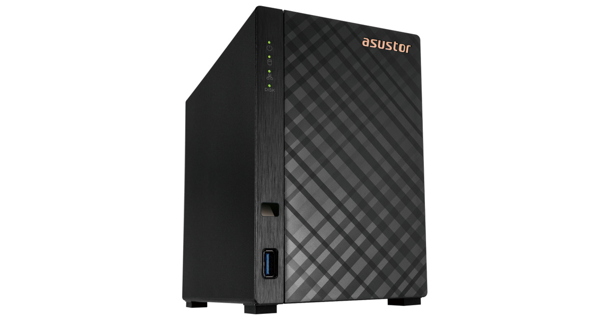 AsustorDrivestor 2 Gen2 (AS1202T) nas  (Zwart, LAN, USB)