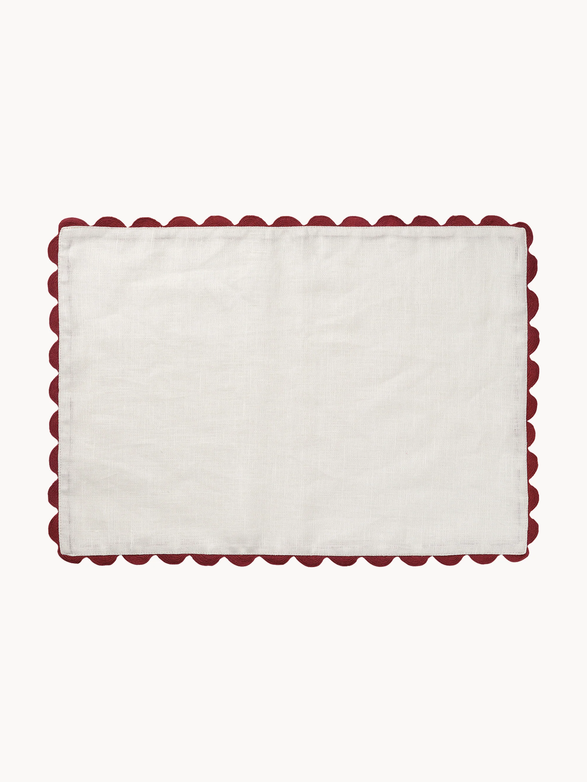 Handgemaakt placemat Willow van linnen