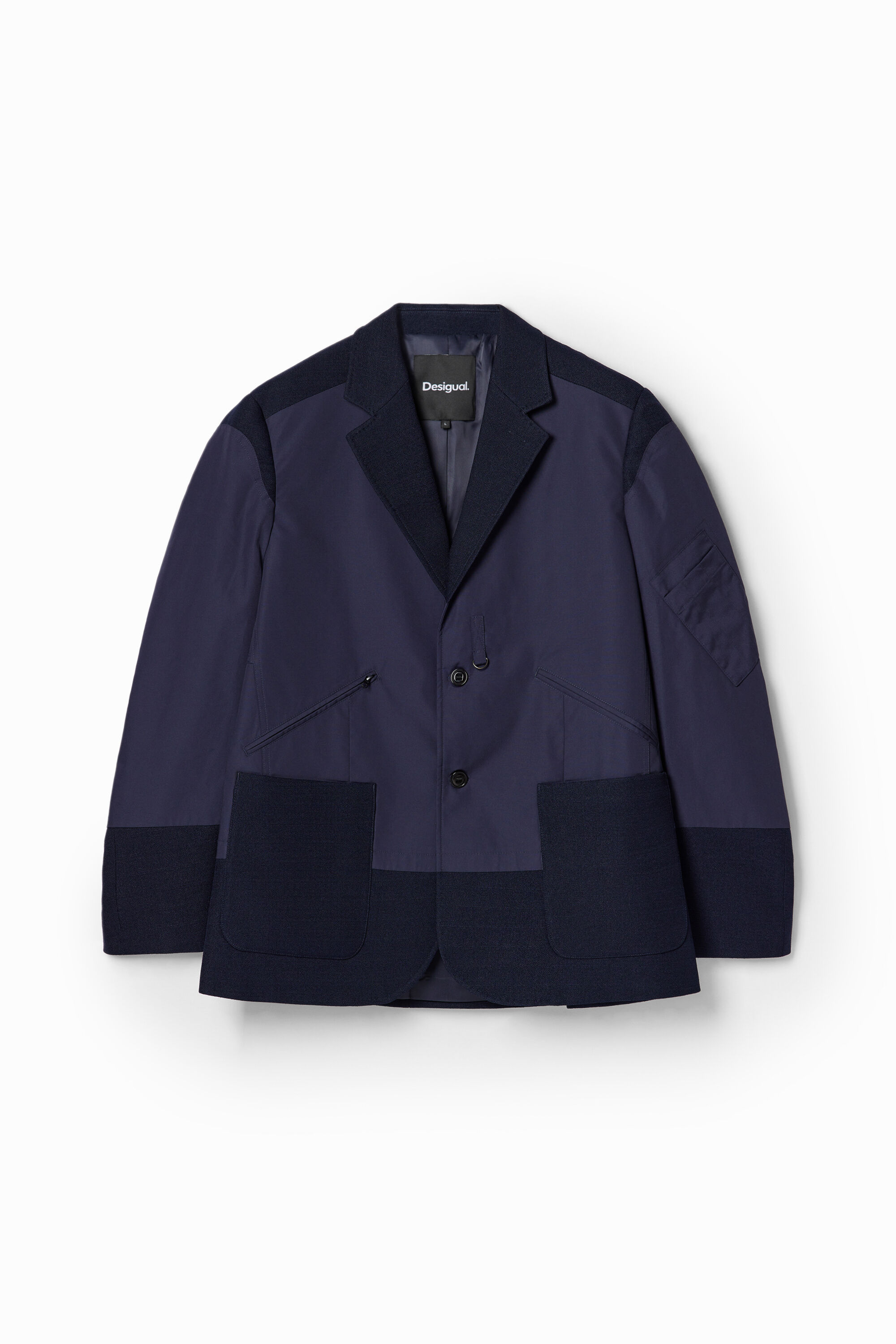 Blazer híbrido bolsillos
