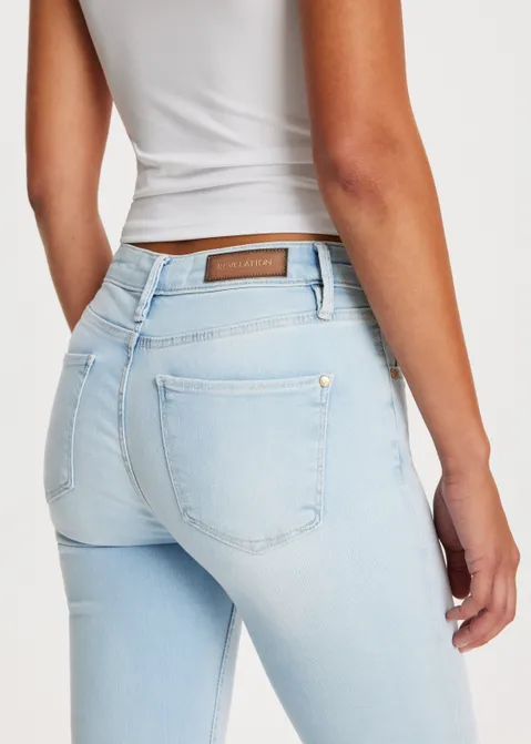 Rose mid rise skinny jeans blauw (BLW.BL)