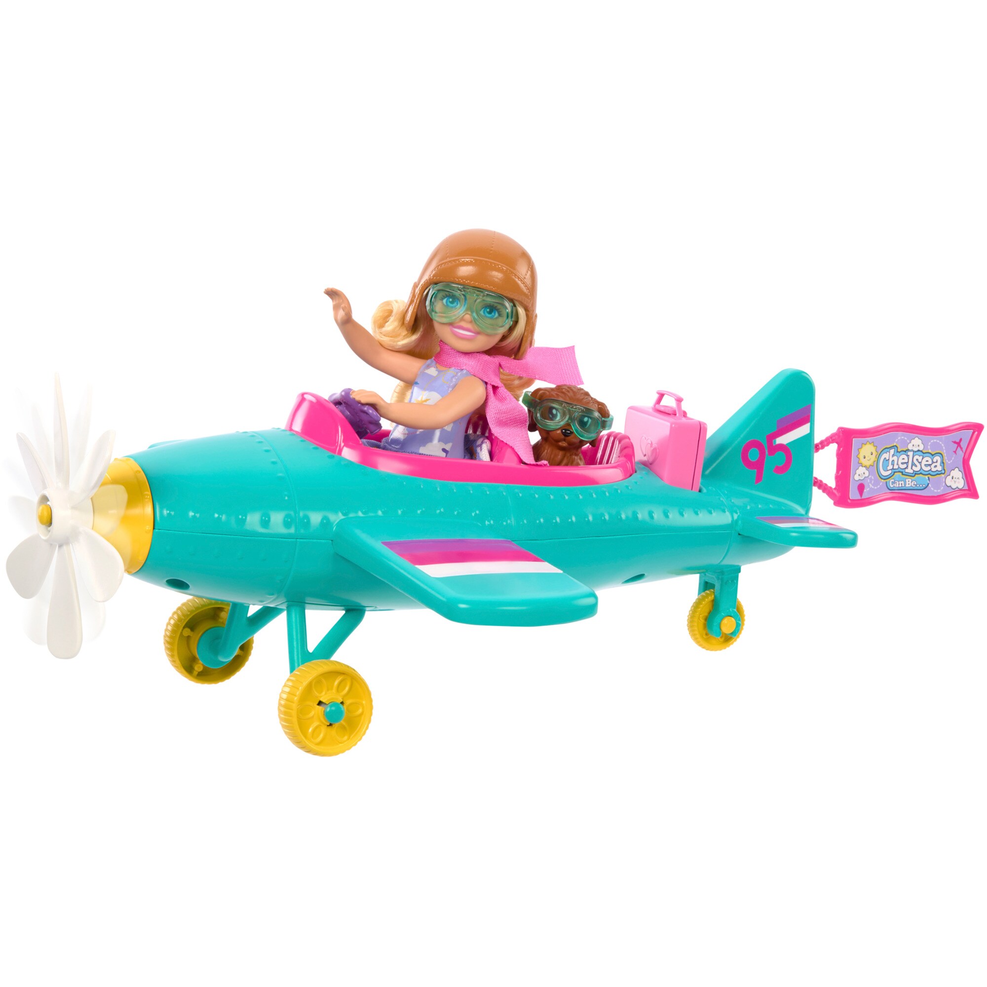 Mattel Puppe Barbie Family & Friends New Chelsea Can Be Plane