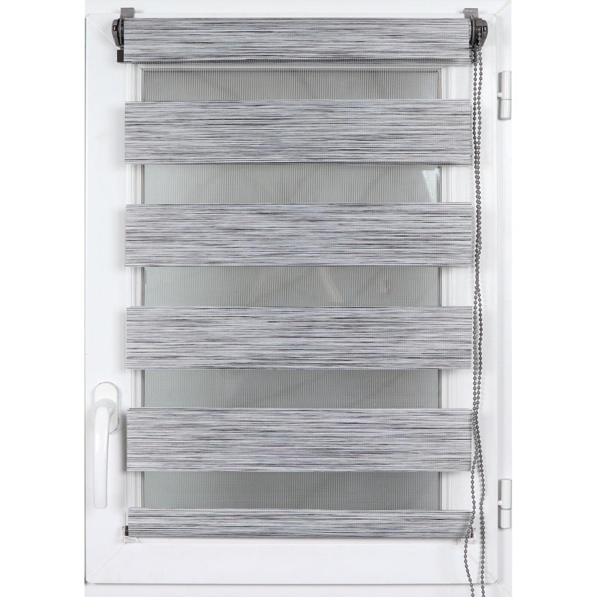 STORE ENROULEUR LUMIERE NUIT 75X150CM GRIS CHINE