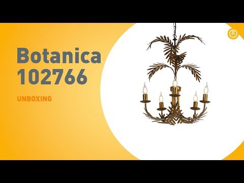 Vintage kroonluchter goud 5-lichts - Botanica