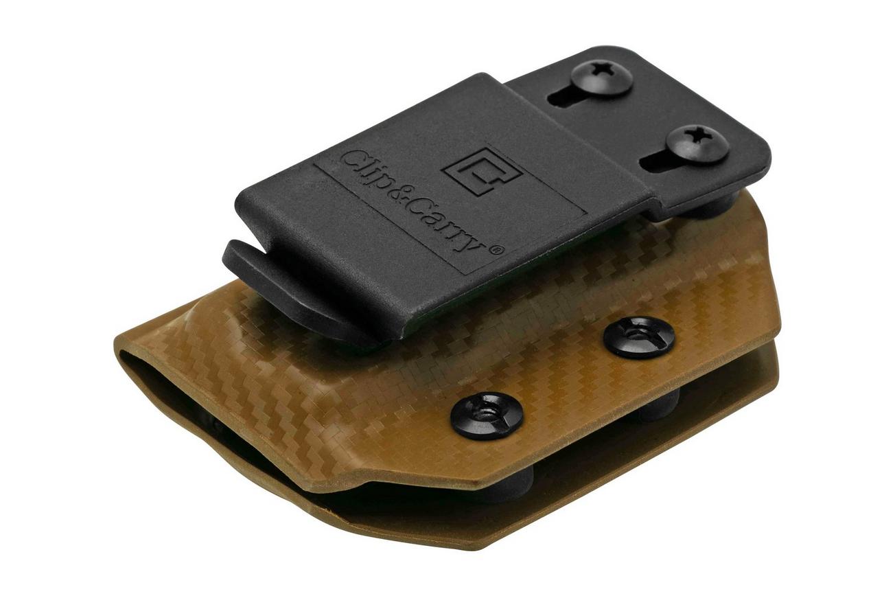 Clip And Carry Kydex Sheath Gerber Suspension NXT, Carbon Fiber Brown GSUSP-NXT-CF-BRN riemholster