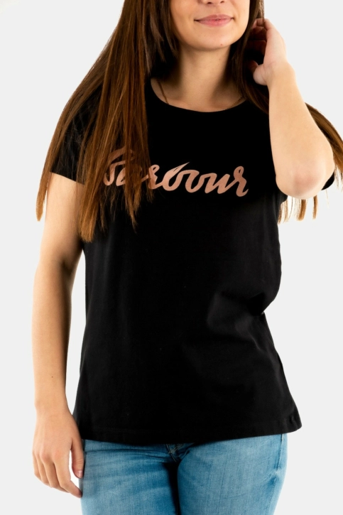 tee shirt barbour rebecca bk11 black