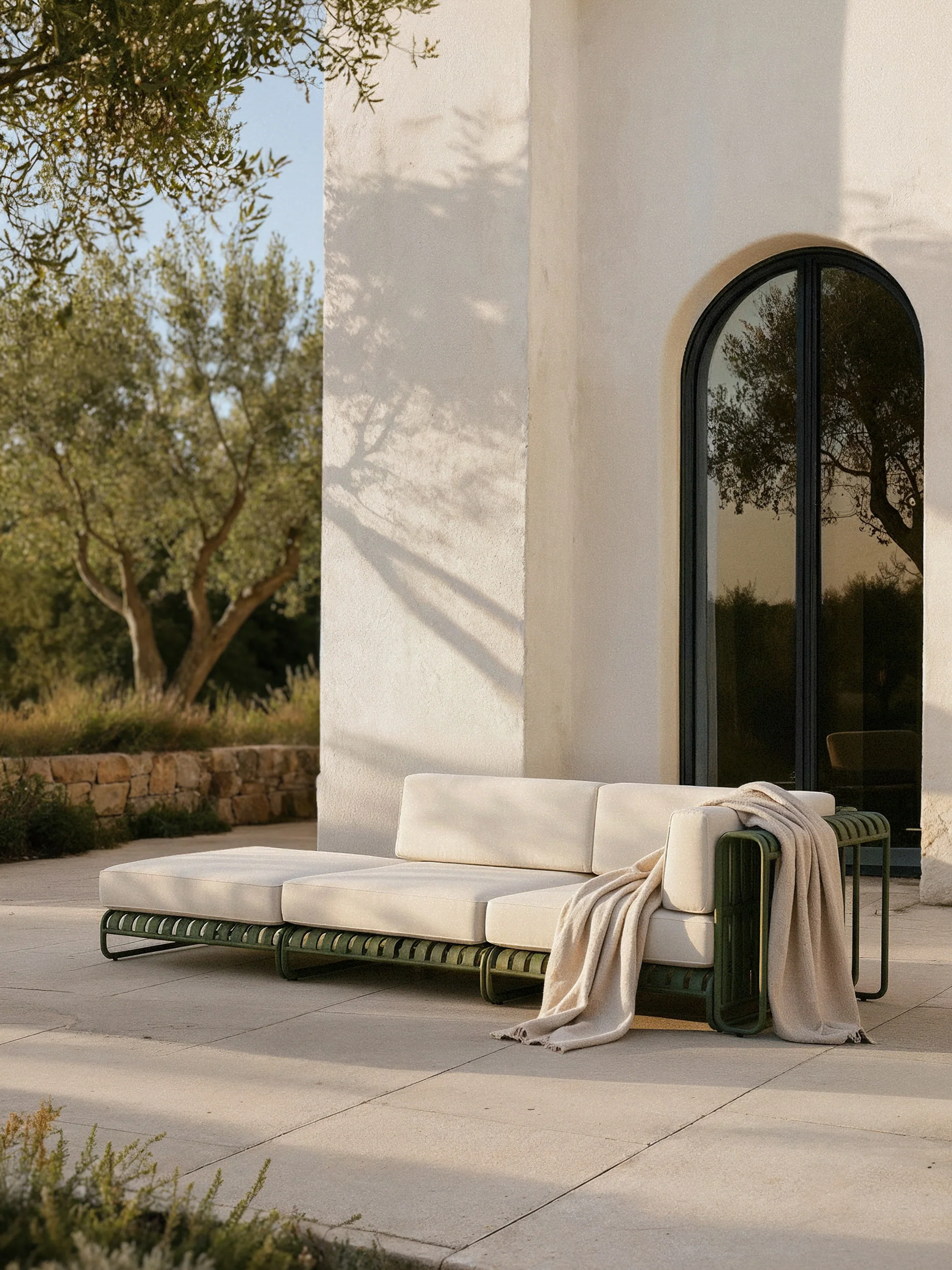 Modulaire tuin loungebank Caio