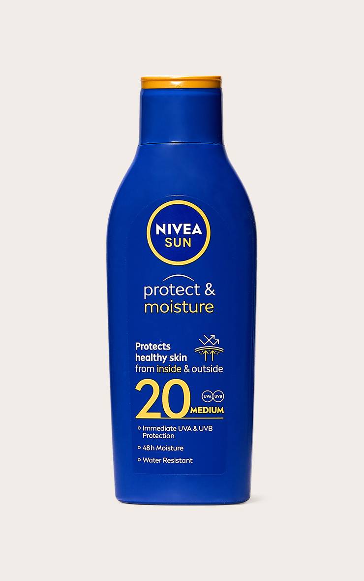 White Nivea Sun Lotion Solaire Hydratante Protectrice Fps 20 200ml