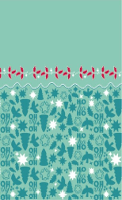 Paper + Design tafelkleed Winter Wonderland blauw 138 x 220 cm