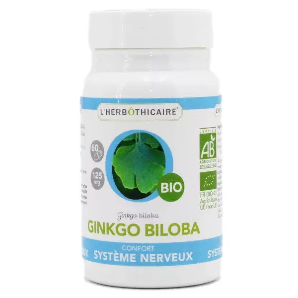 L'Herbôthicaire Ginkgo Biloba Orgânico 60 cápsulas