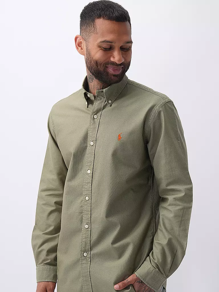POLO RALPH LAUREN Hemd Custom Fit grün