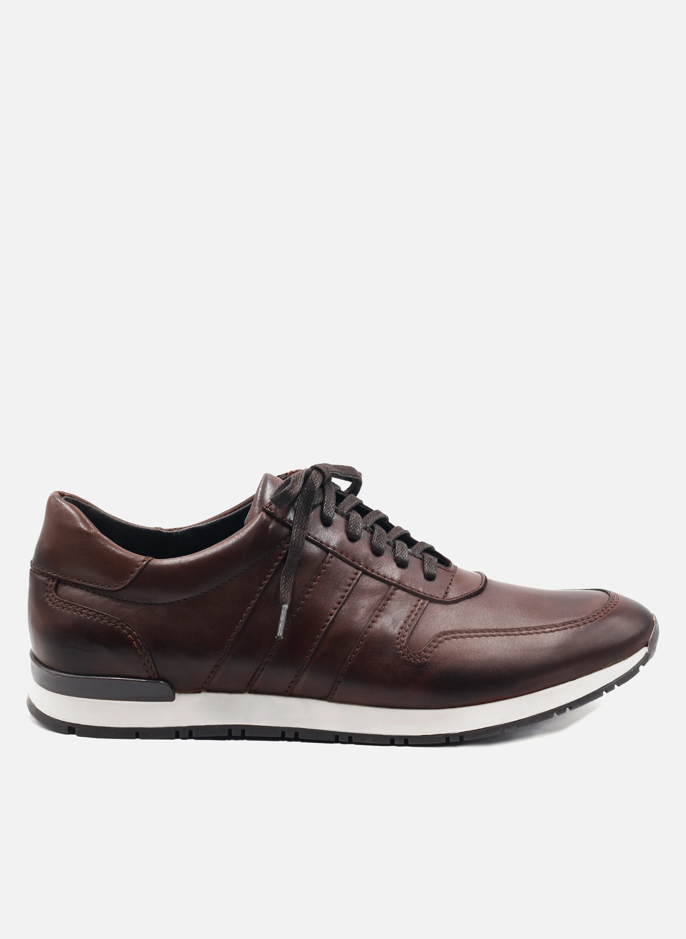 Sneakers cuir lisse | Marron