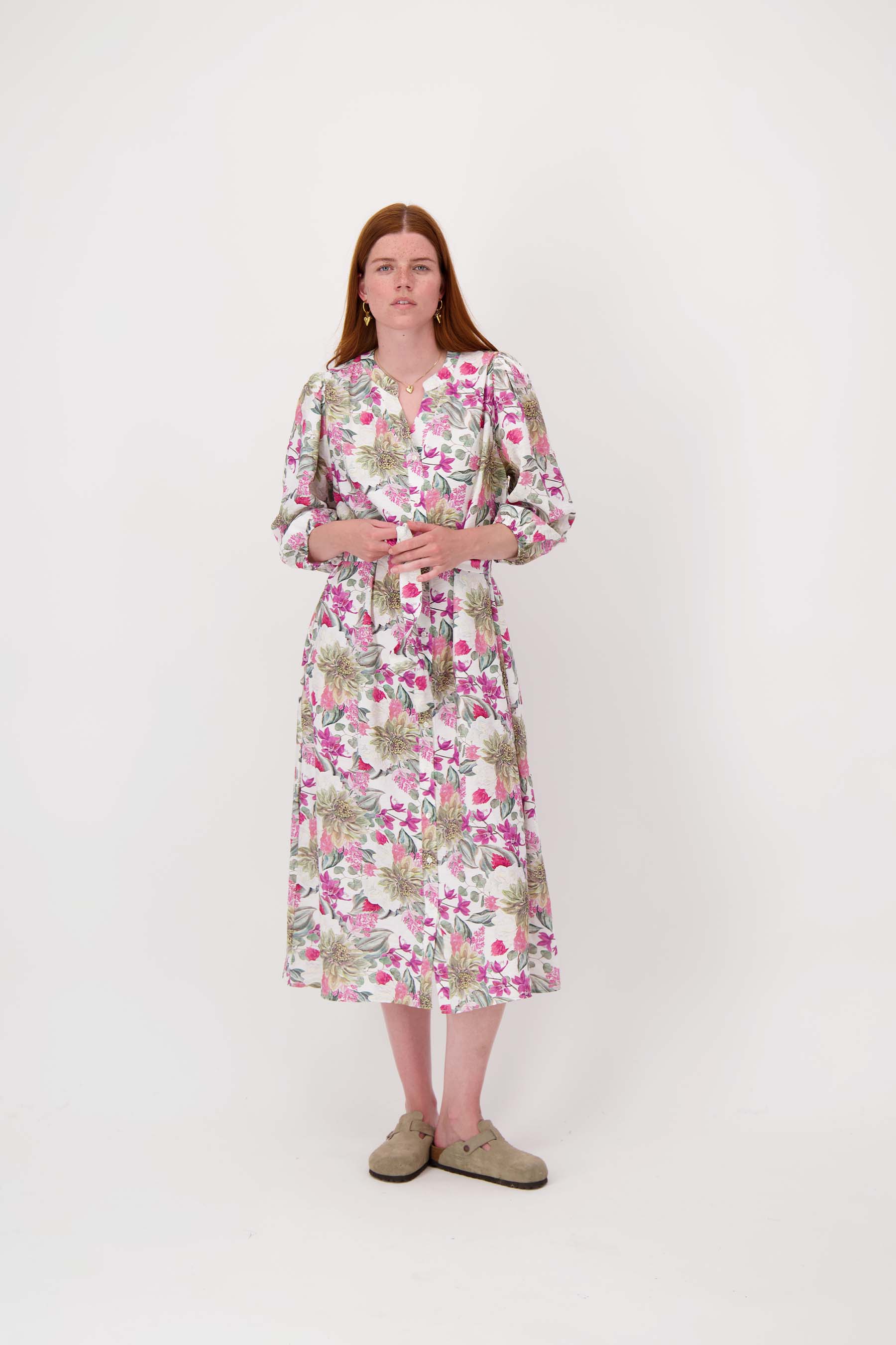 jurk met bloemprint