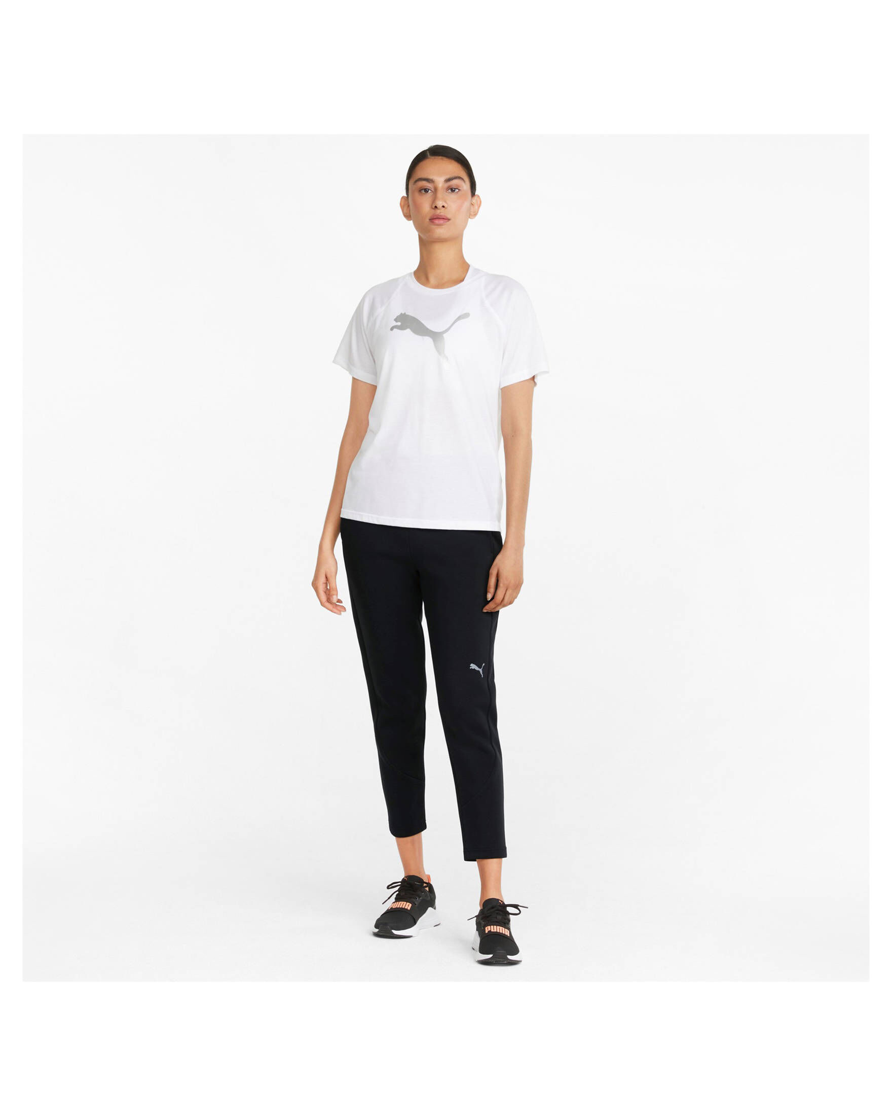 Puma| Damen Sweathose EVOSTRIPE verkürzt