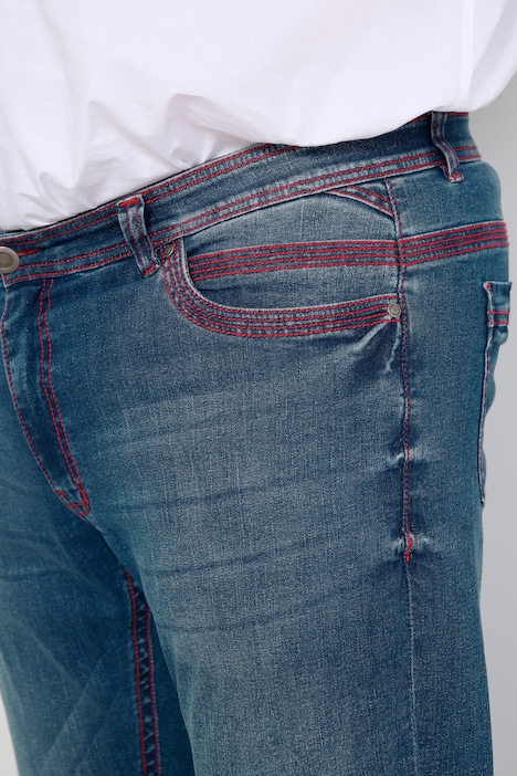 Boston Park Jeans, Bauchfit, farbige Nähte, 5-Pocket, bis Gr. 41