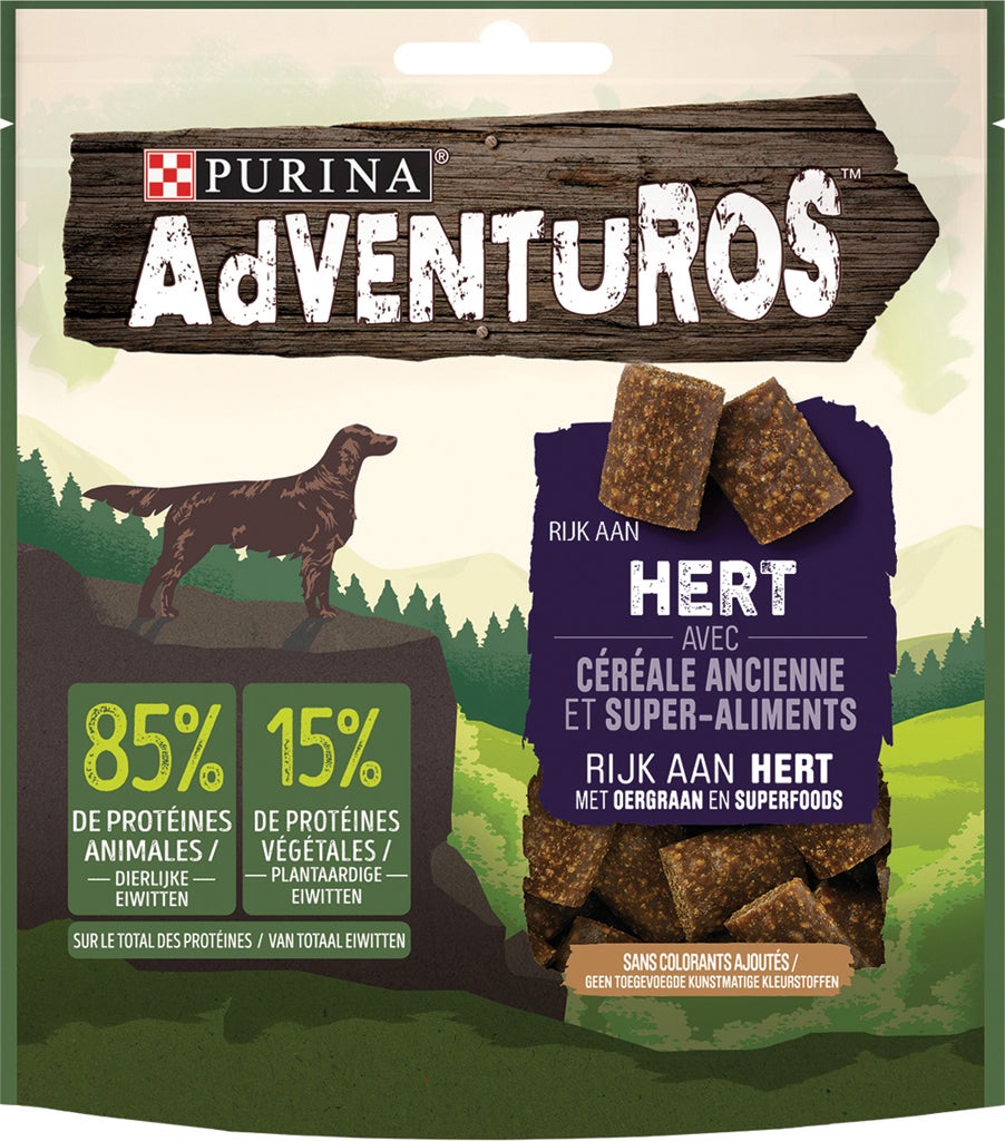 Adventuros hondensnack hert adult 90 g