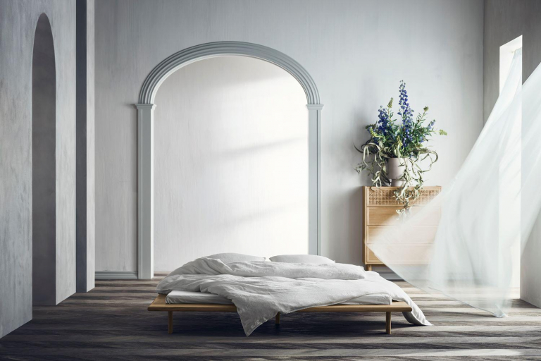 Bolia Haven bed 186x230 wit gepigmenteerd geolied eiken