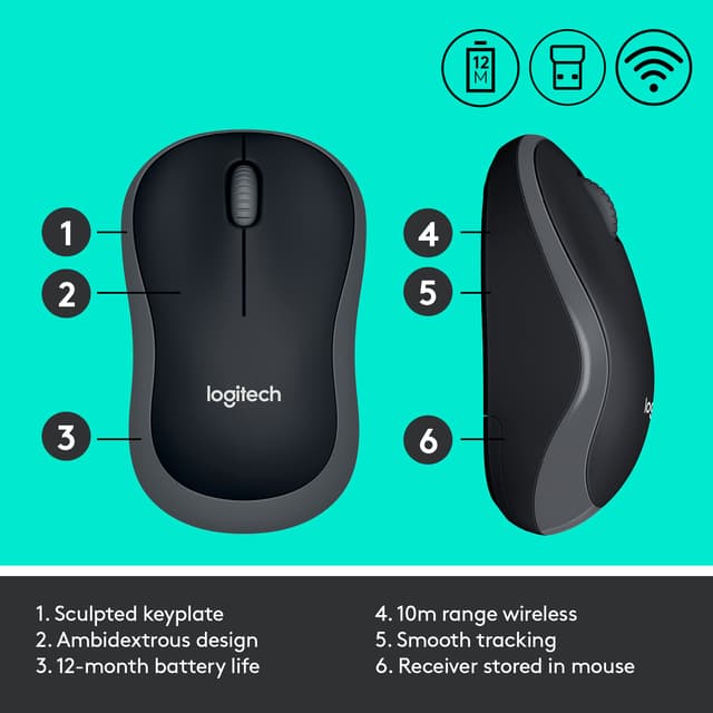 Logitech MK270 trådløs mus + tastatur