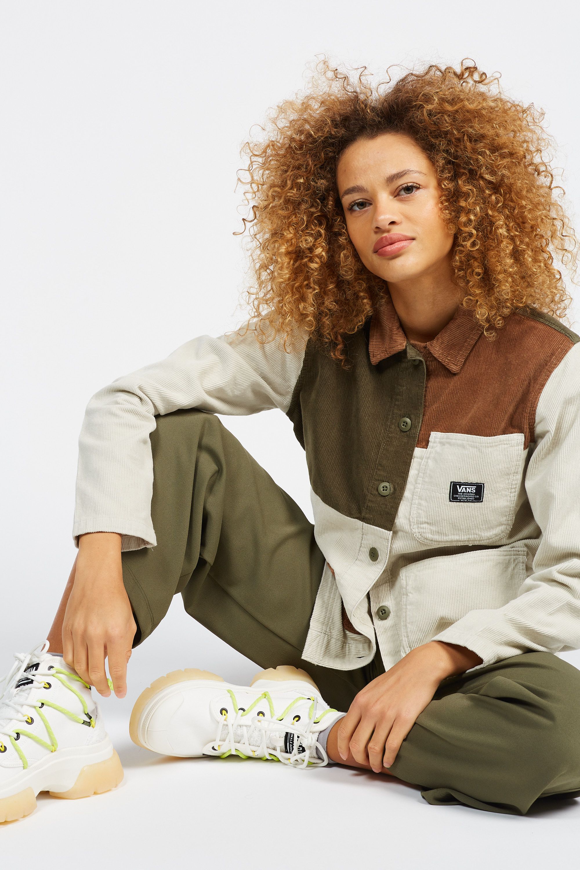 VANS Veste DRILL CORD COLORBLOCK Multicolore