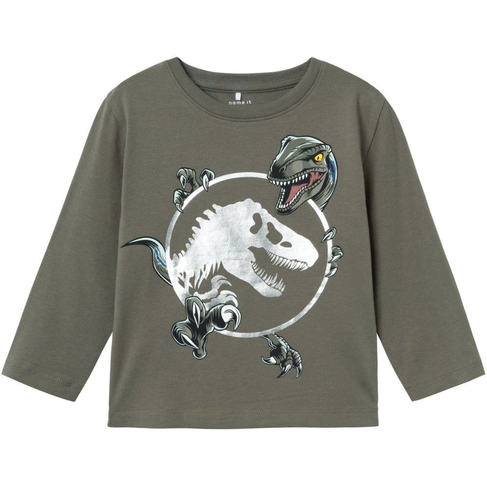 Køb Name It Tea Leaf Surinder Jurassic Bluse