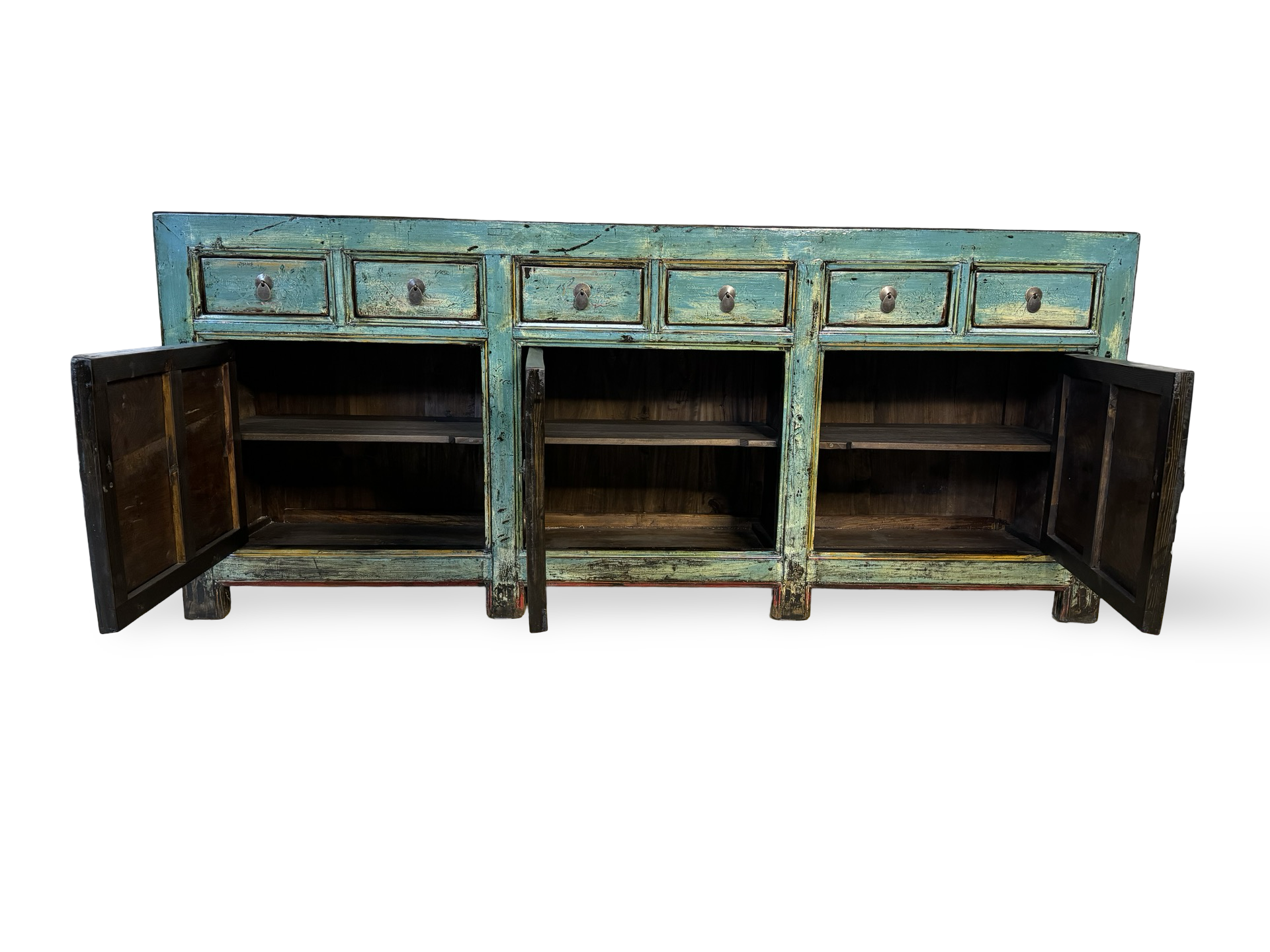 Dressoir 3 deurs 6 lades Lak Dressoir 3 deur 6 La Lak
