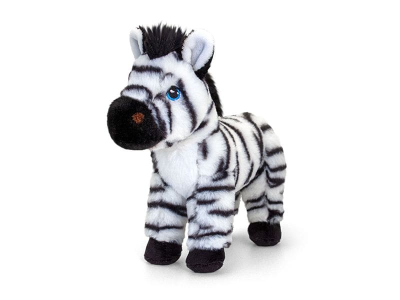 Keeleco Kuscheltier Zebra 20 cm Stofftier mit einzigartigem Charakter