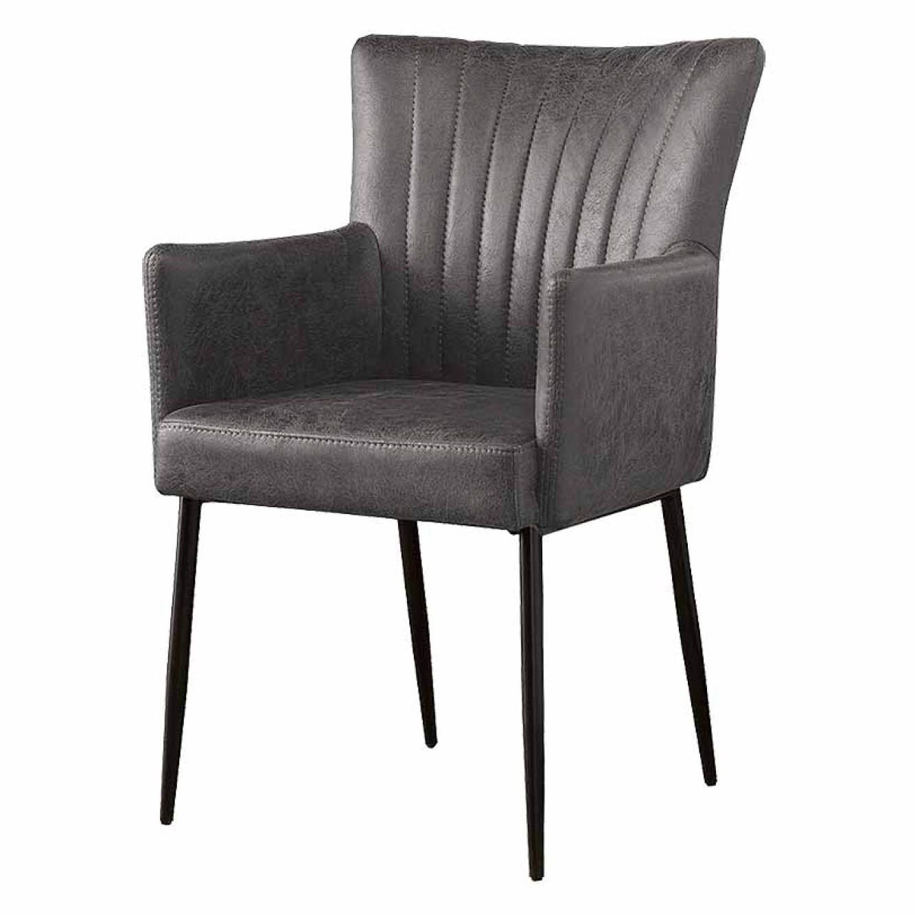 Stoel Anthracite Toledo B56 x D63 x H89 cm