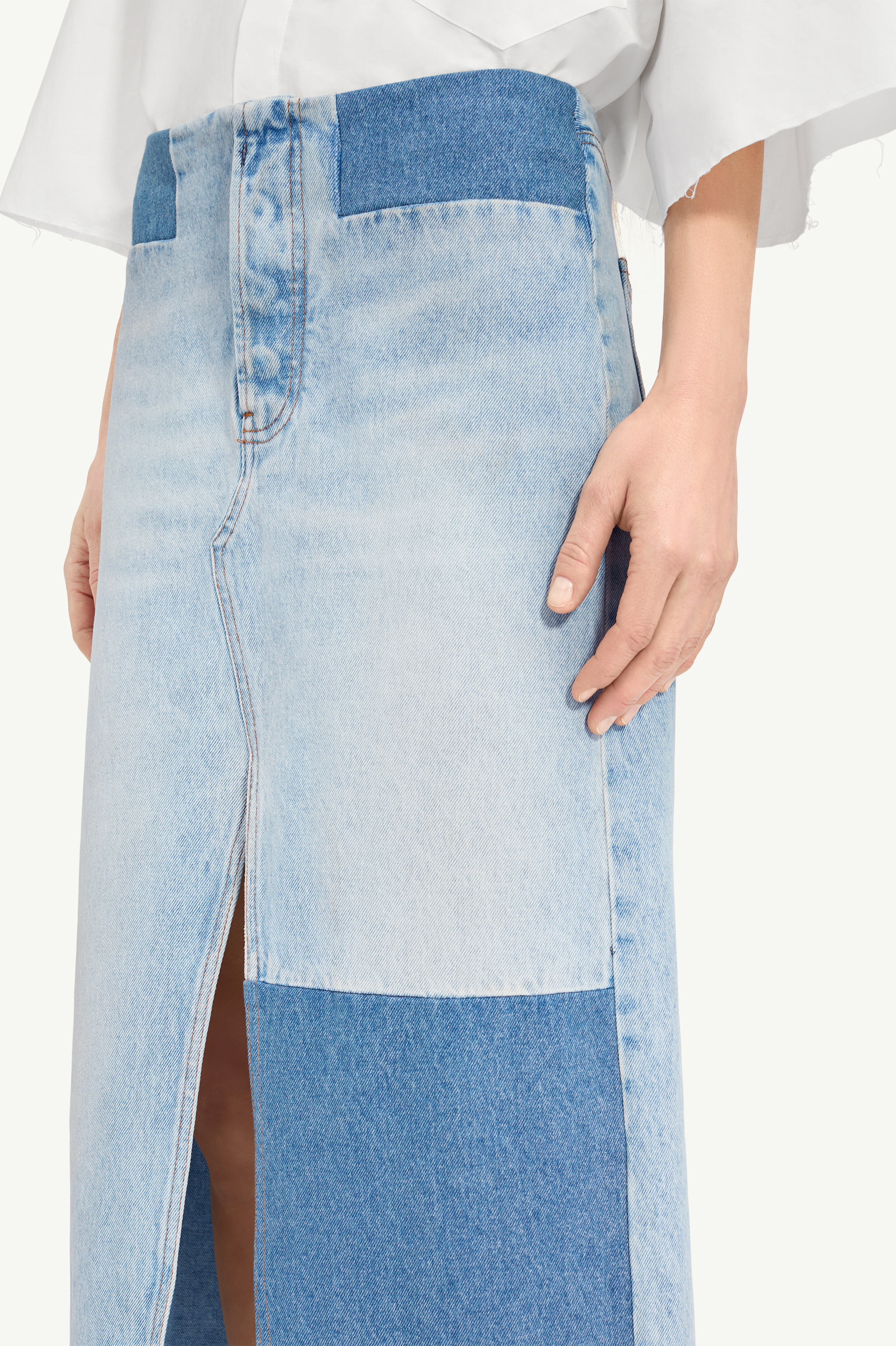 Jupe longue en denim
