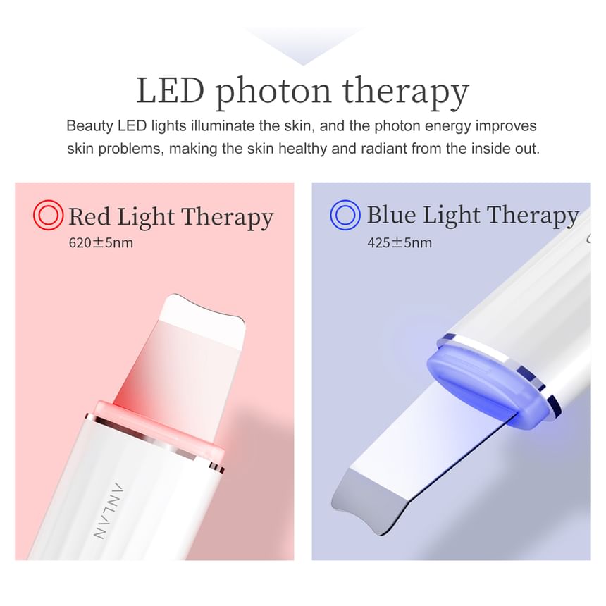 ANLAN - Dual Light Ultrasone Huidscrubber