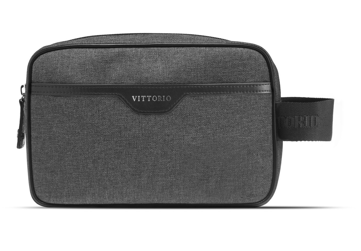 Vittorio - Washbag 100% Recycled Plastic Grey - Toilettaske