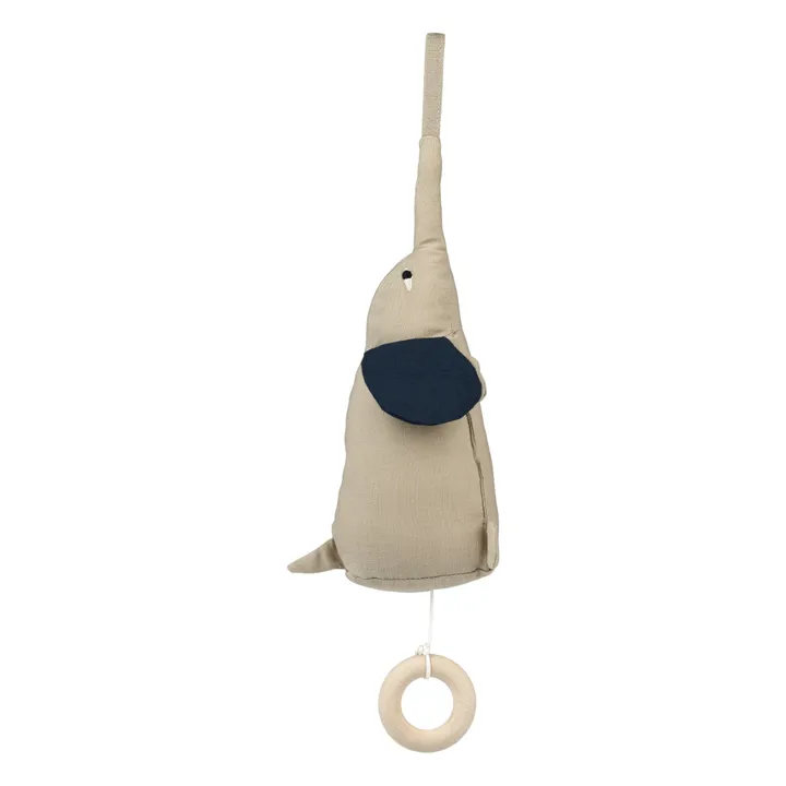 Liewood Mobile musical éléphant en coton bio Ailo | Sable