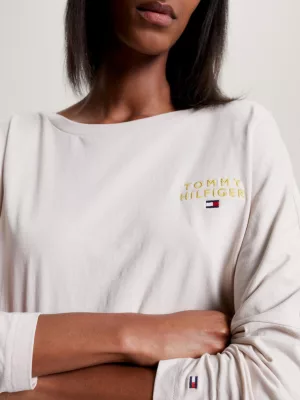 Camiseta de manga comprida TH Original para relaxar