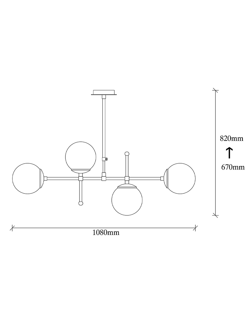Mudoni-MR-951-1 Ceiling Lamp Gold