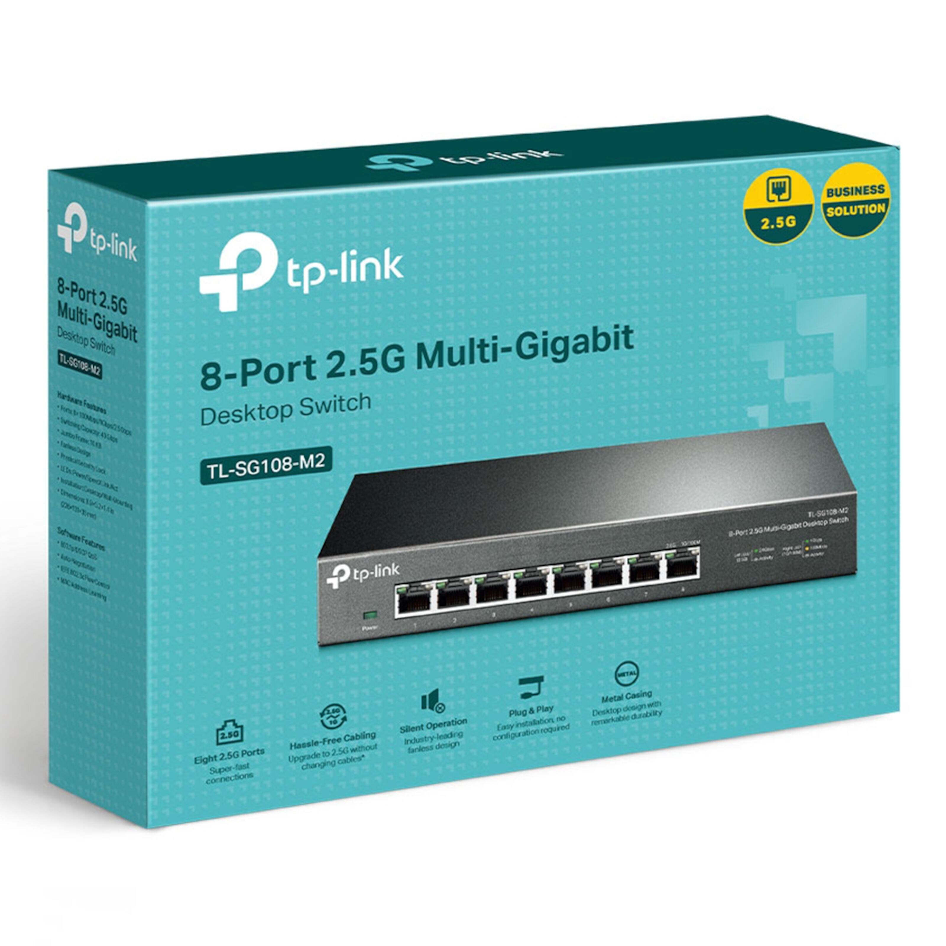 TP-link TL-SG108-M2 Gigabitswitch 8 porter 2,5 Gb/s