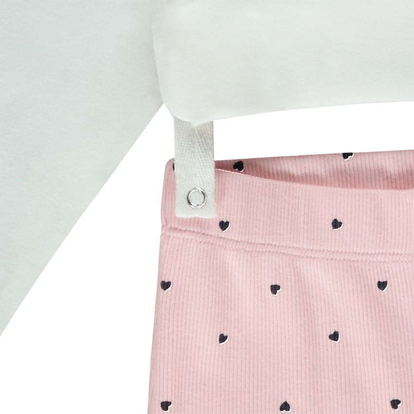 Set pyjama 2 pièces en jersey Panpan Disney pour bébé fille - Ecru