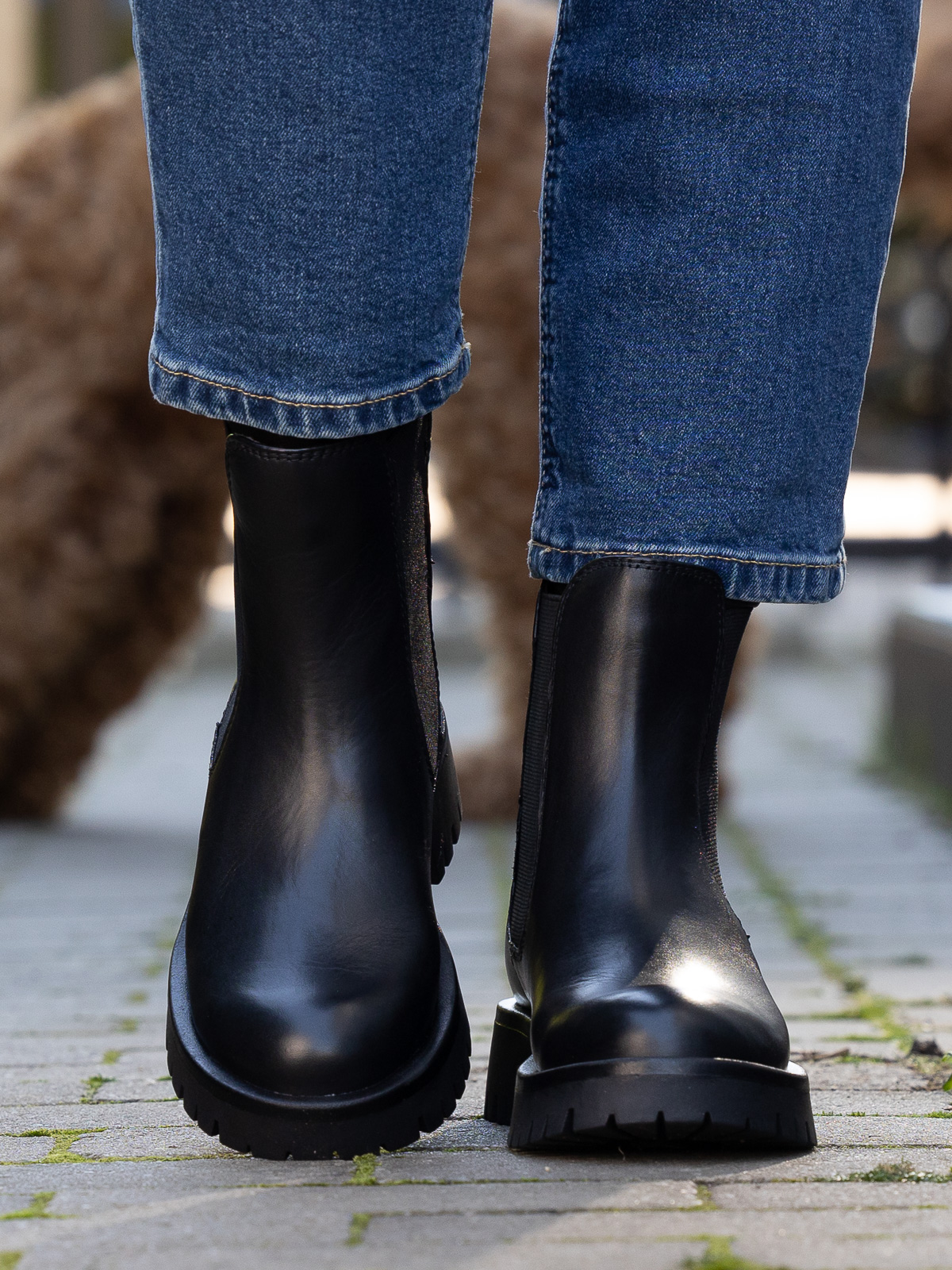 Livo Leather Chelsea Black - Trapes Sko