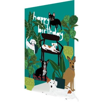 Birthday Dogs Lasercut Card