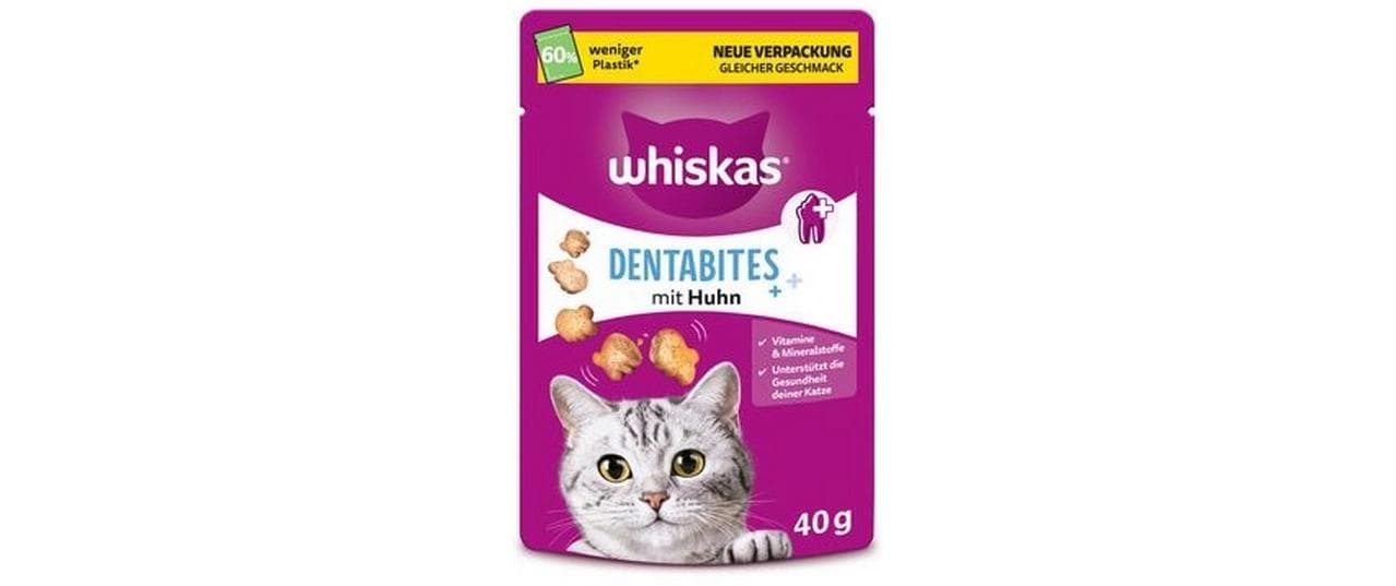 Katzen-Snack Dentabites mit Huhn, 6 x 40gErgänzungsfuttermittel für Katzen
