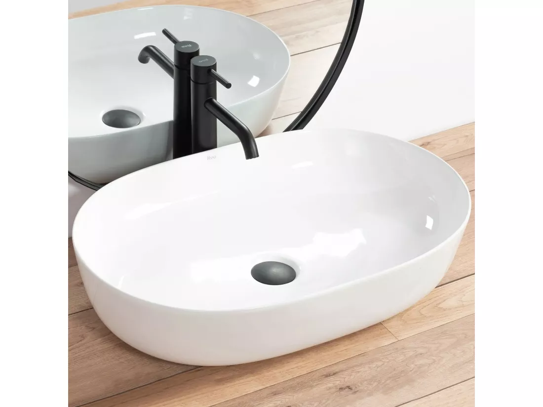 Vasque À Poser Rea Cleo 61 White