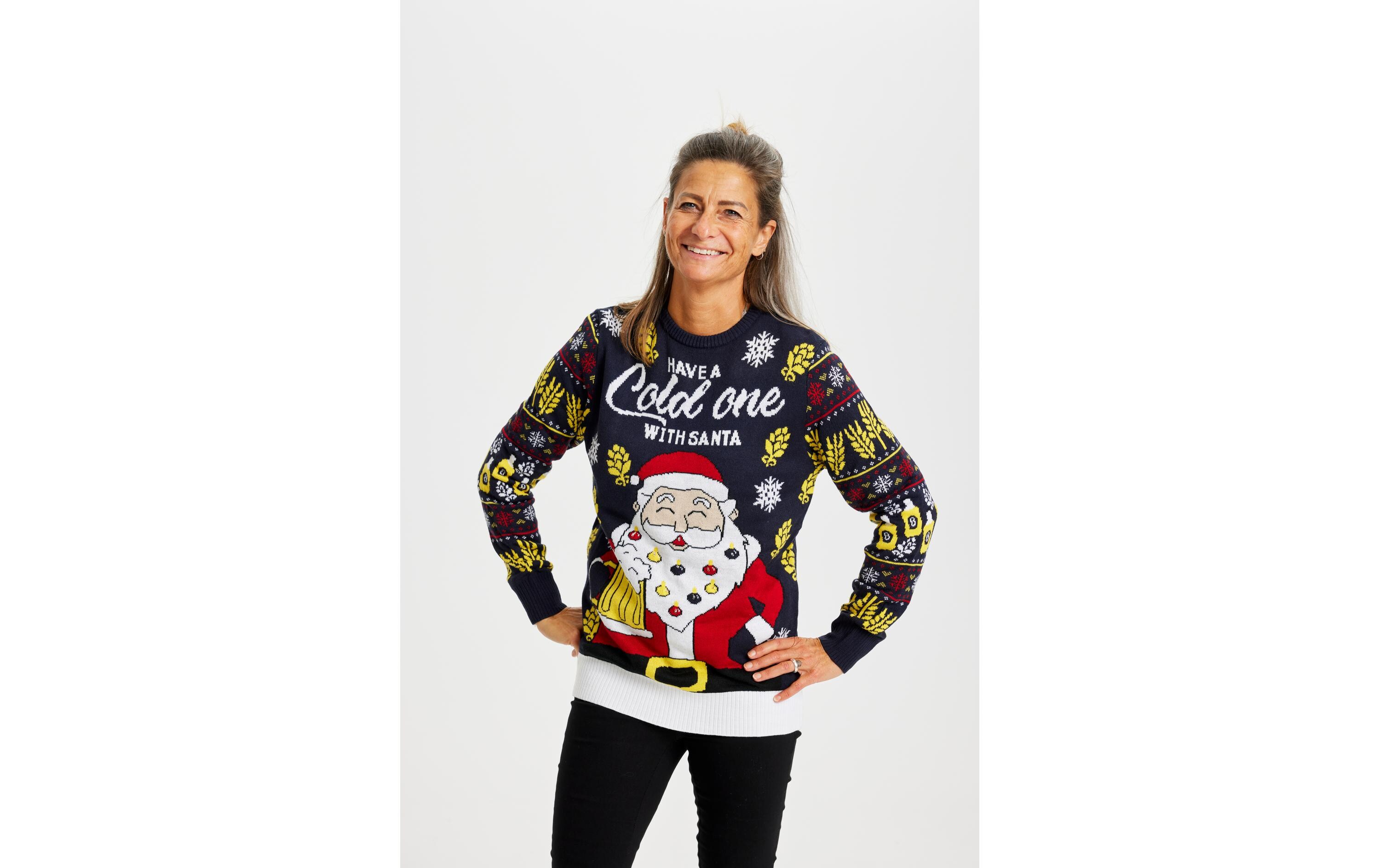 Have a Cold One With Santa LED XLWeihnachtspullover